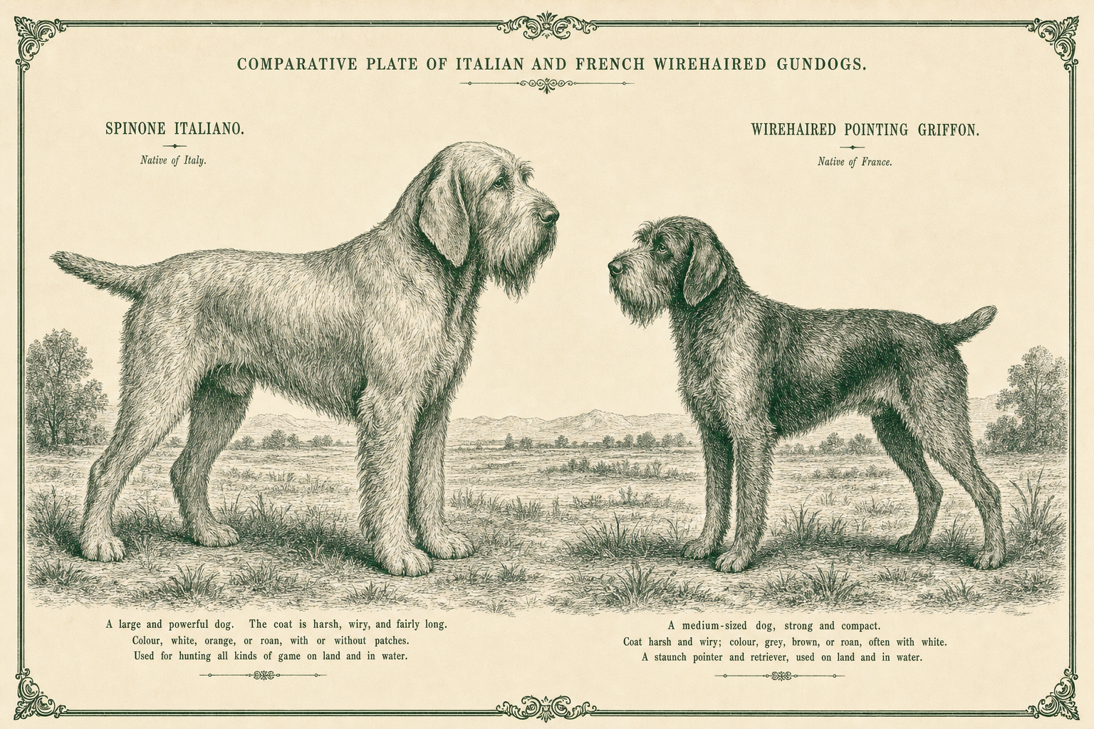 WPG vs. Spinone Italiano: Two Bearded Gun Dogs